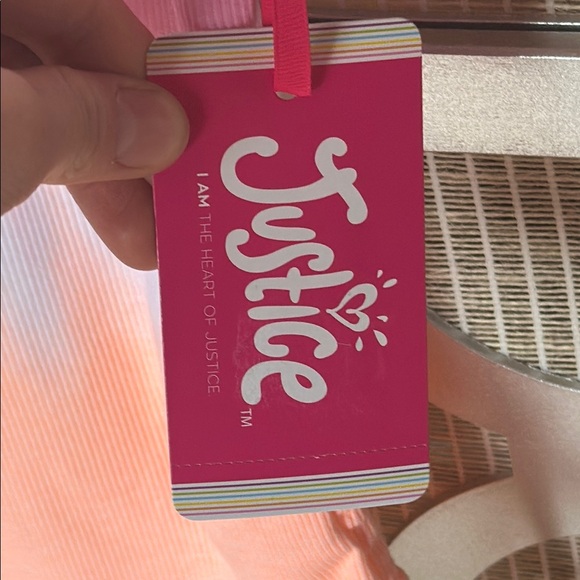 NWT Justice Pink and Orange kids Short Sleeve Tee - Picture 6 of 8